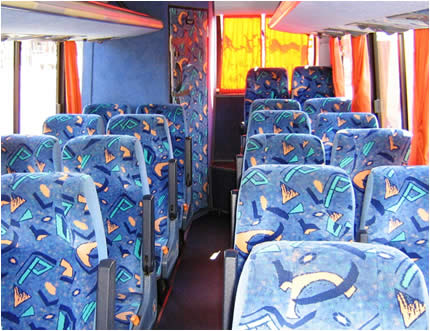 Interior - 21-28 seater mid-luxury bus
