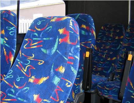 Interior - 14 seater with reclining seats and arm rests